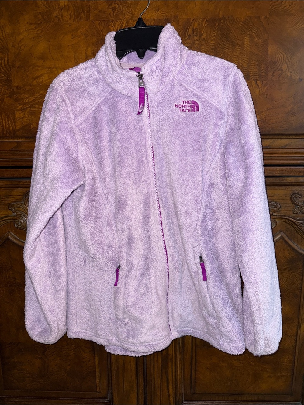 The North Face Light Purple Plush Fleece Jacket